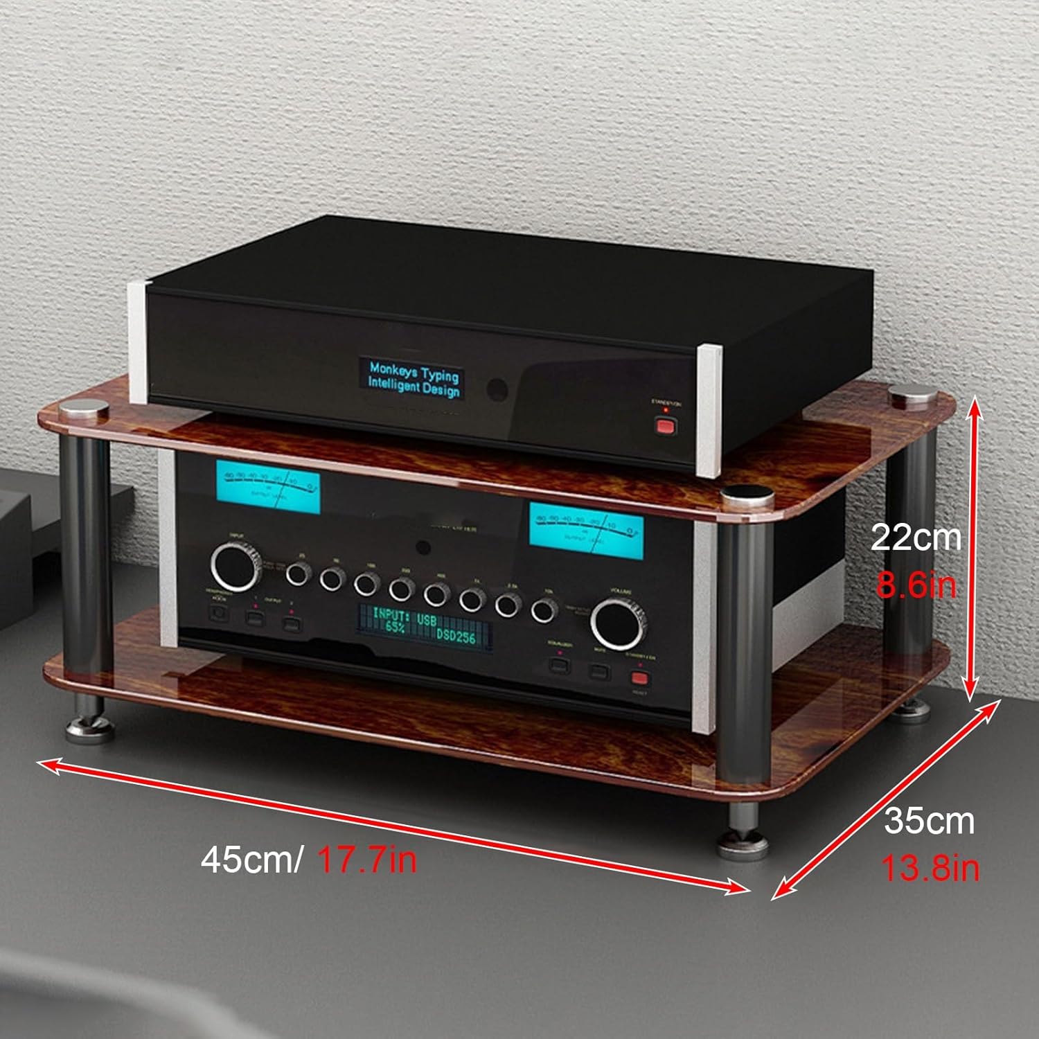 Corner Record Cabinet/Av Stand for Home Theater