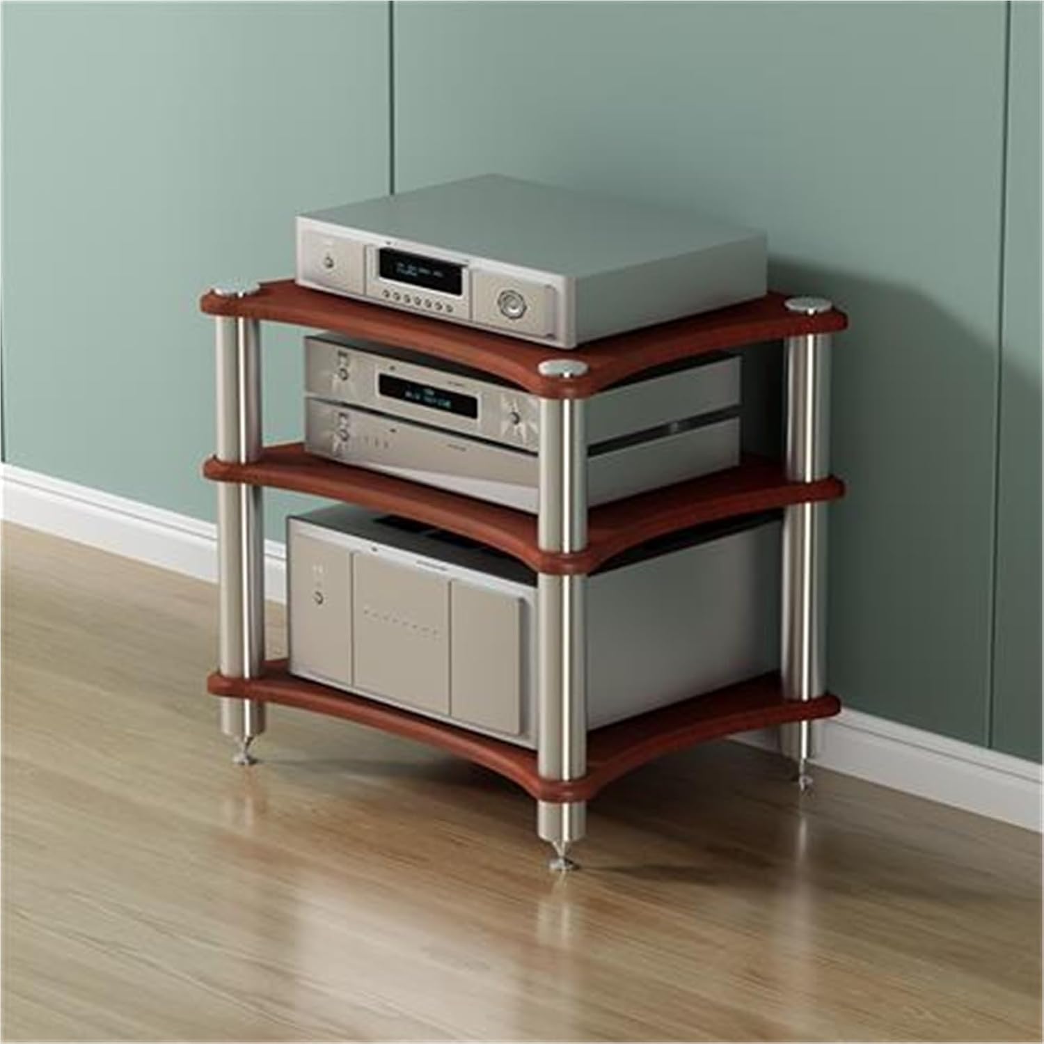 ycnbnwe 3/4 Tier av Audio Rack with Open Design