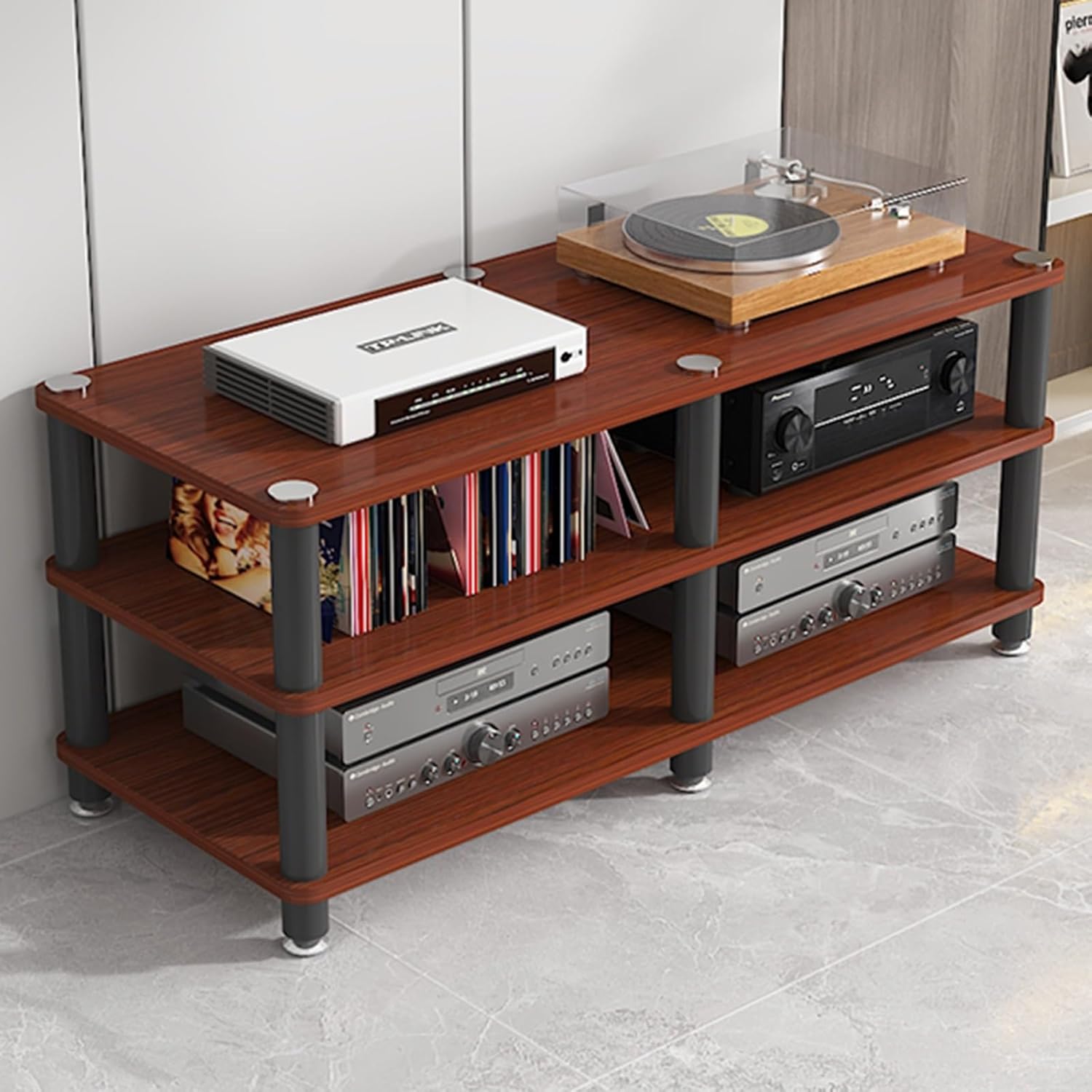 47 Inch TV Media Stand with Storage 1 2 3 4 Layer