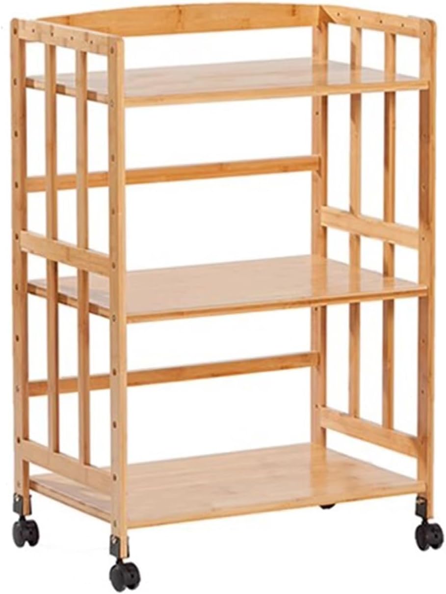 UYCVT 5-Tier Wooden Audio Rack - Media Stand for Record Player & Stereo Corner Storage Tower Floor-Standing Av Console Shelf for Living Room Wide-3 Tier-50cm(19.7in) Wide