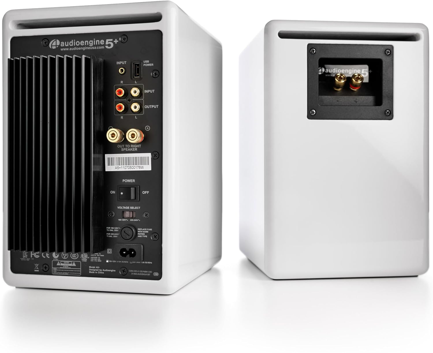 Audioengine A5+ Powered Bookshelf Speakers 150W High-Fidelity Studio Monitors for Music