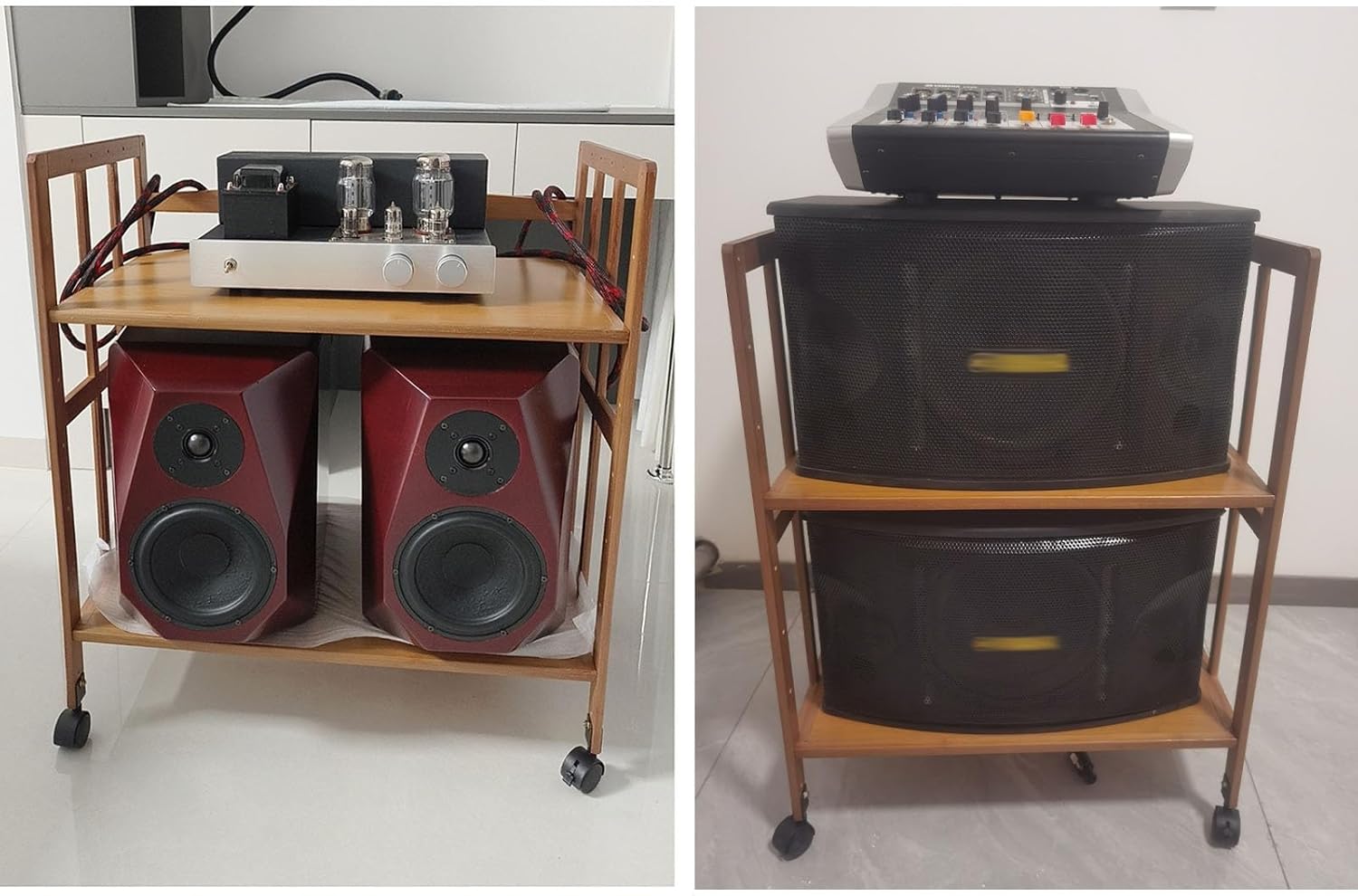 RENLXFI Audio Rack Stereo Cabinet