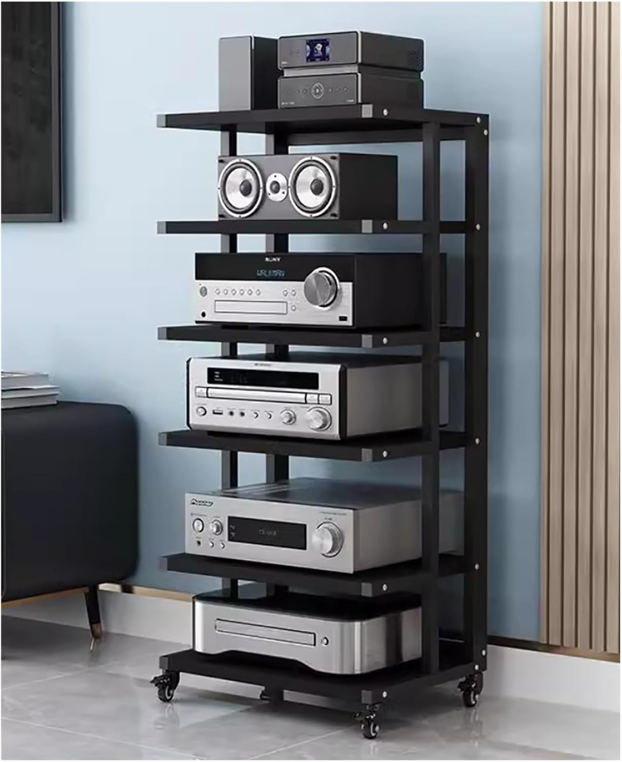 LZMZMQ Corner Stereo Stands for Living Room