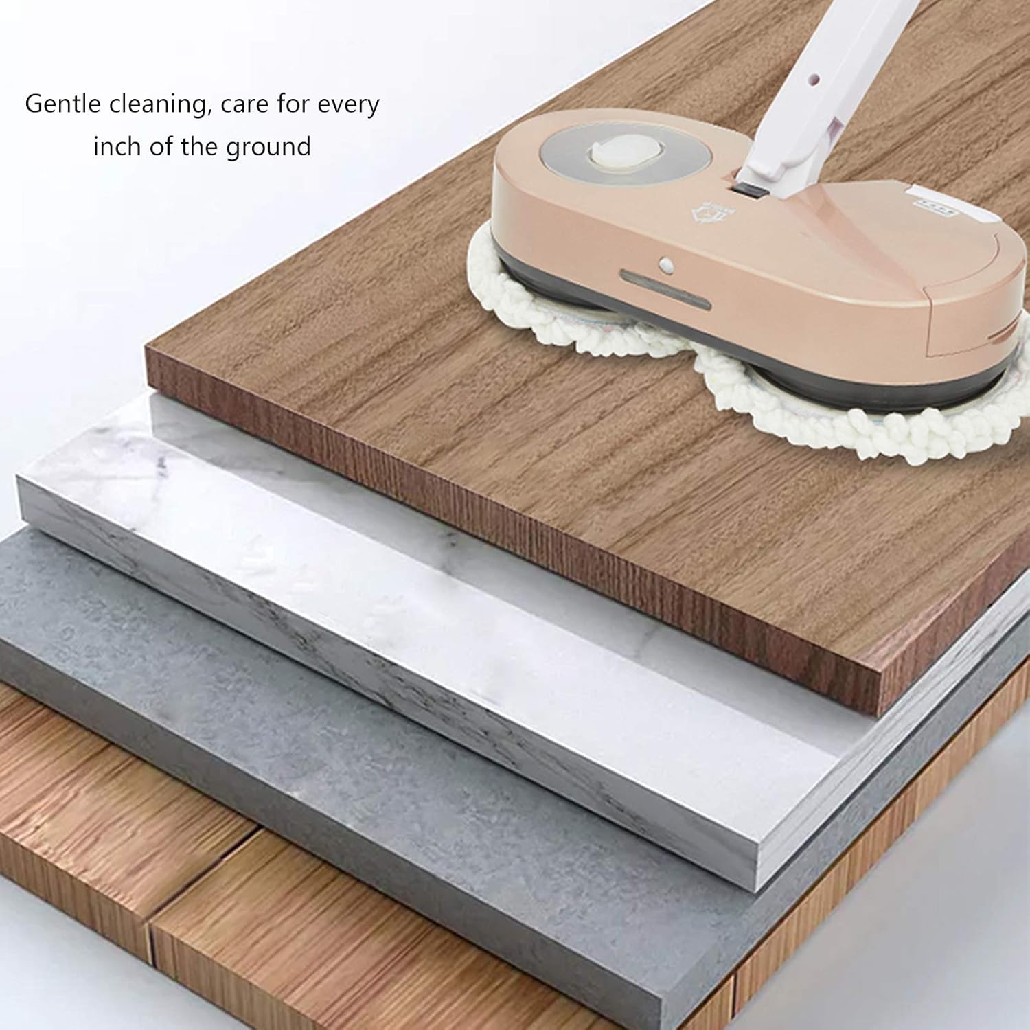 Steam Mops Home Wireless Electric Mop Mopping Machine Cleaning Machine Hand-Held Vacuum Floor And Carpet Steam Cleaner with LED Light Orange