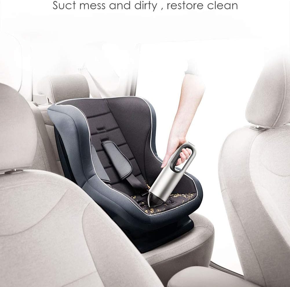 WYYHAA Handheld Vacuum Cordless, 120W 5.2 Kpa Portable Cordless Car Vacuum 2500mAh Lithium Battery Powerful Handheld Vacuum Cleaner for Car Home Pet Hair Dust…