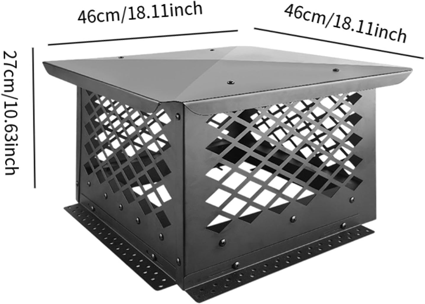 Chimney Cap, Exhaust Pipe for Chimney Pots,Replace,Rain Resistant, Heating Cool Air Vent Roof Vent Cap Chimney Cover