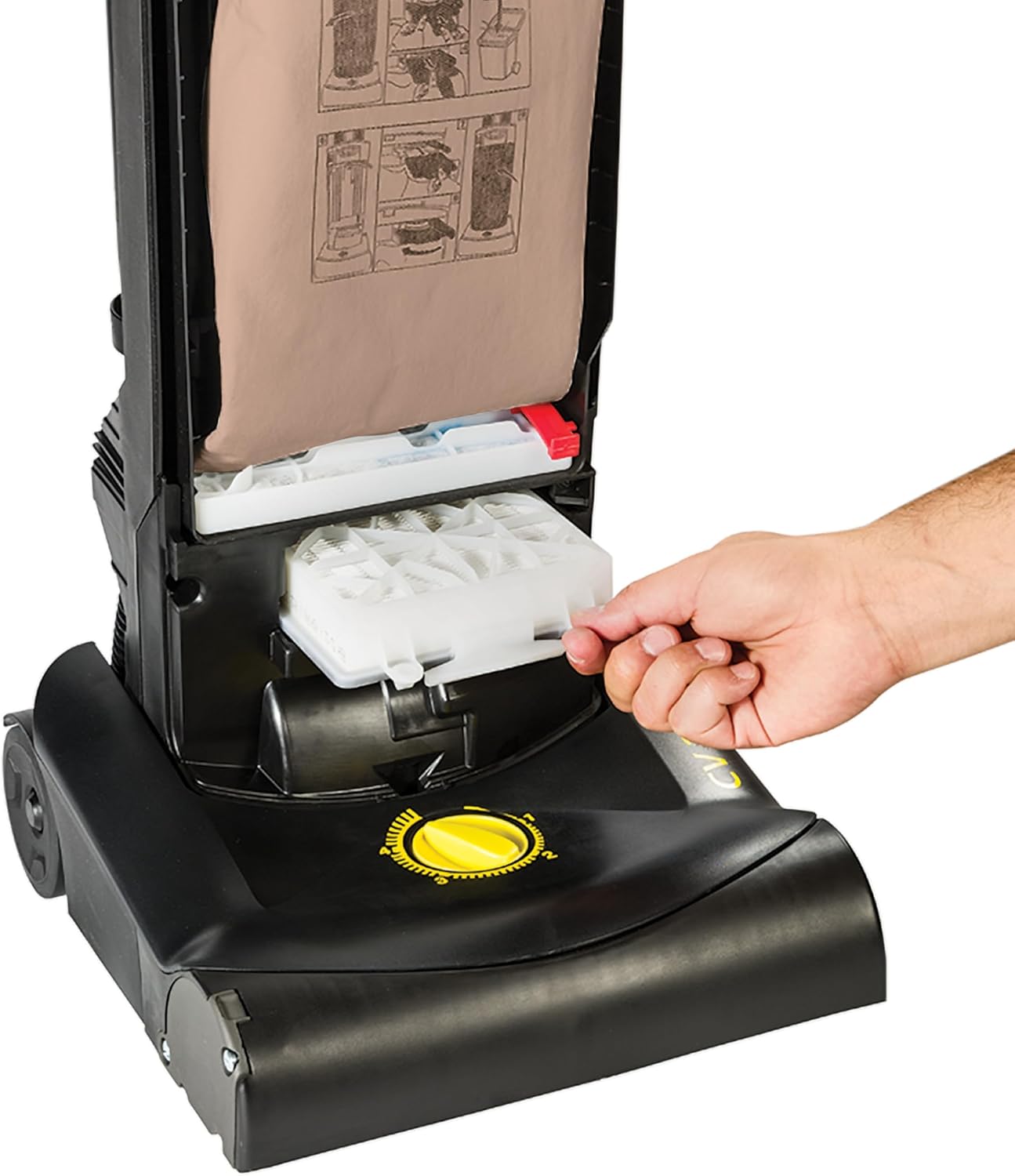 Tornado Deluxe CVD 30 12-Inch Single Motor HEPA Filtration Upright Vacuum with On-Board Tools, 91430