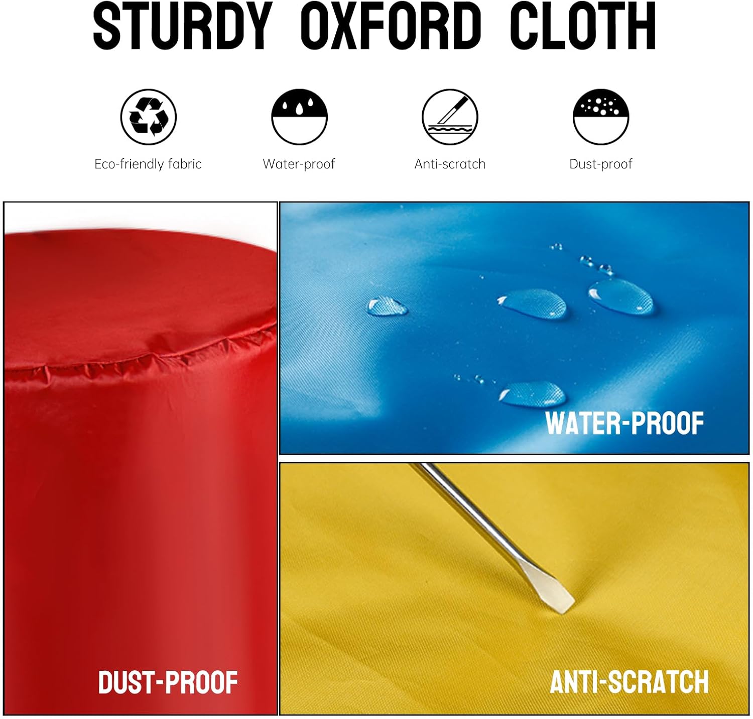 Custom Vertical Round Dust Cover, Round Pool Cover, Vertical Fire Pit Cover, Heavy Duty Waterproof Gas Grill Durable, Windproof (520 * 520 * 520in)