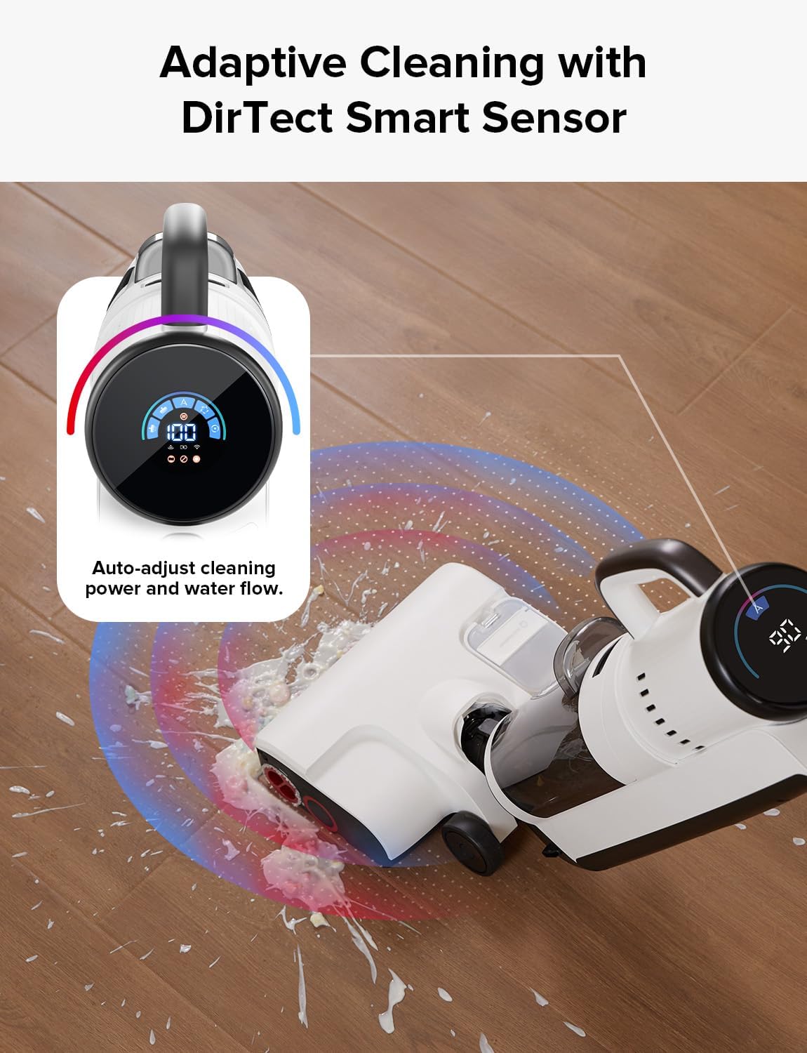 roborock Dyad Pro Combo Wet Dry Vacuum Cleaner, 5-in-1 Cordless Vacuum for Multi-Surface, 17000Pa Suction, Vanquish Wet and Dry Messes, Self-Cleaning & Drying, Perfect for Sticky Mess and Pet Hair