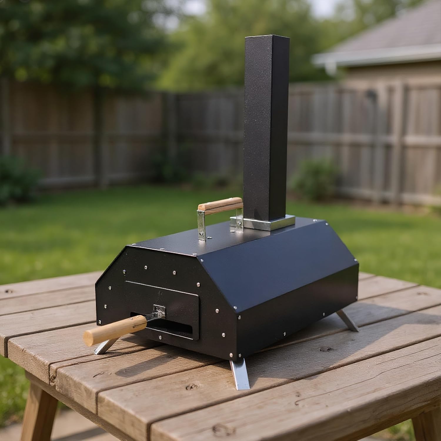 Outdoor Wood Fired Pizza Oven - Portable 12