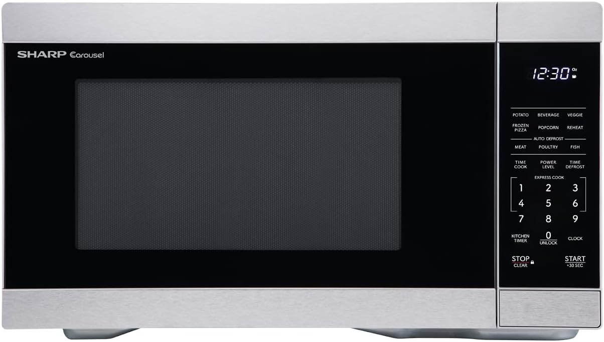 SHARP Countertop Microwave Oven with Removable 12.4