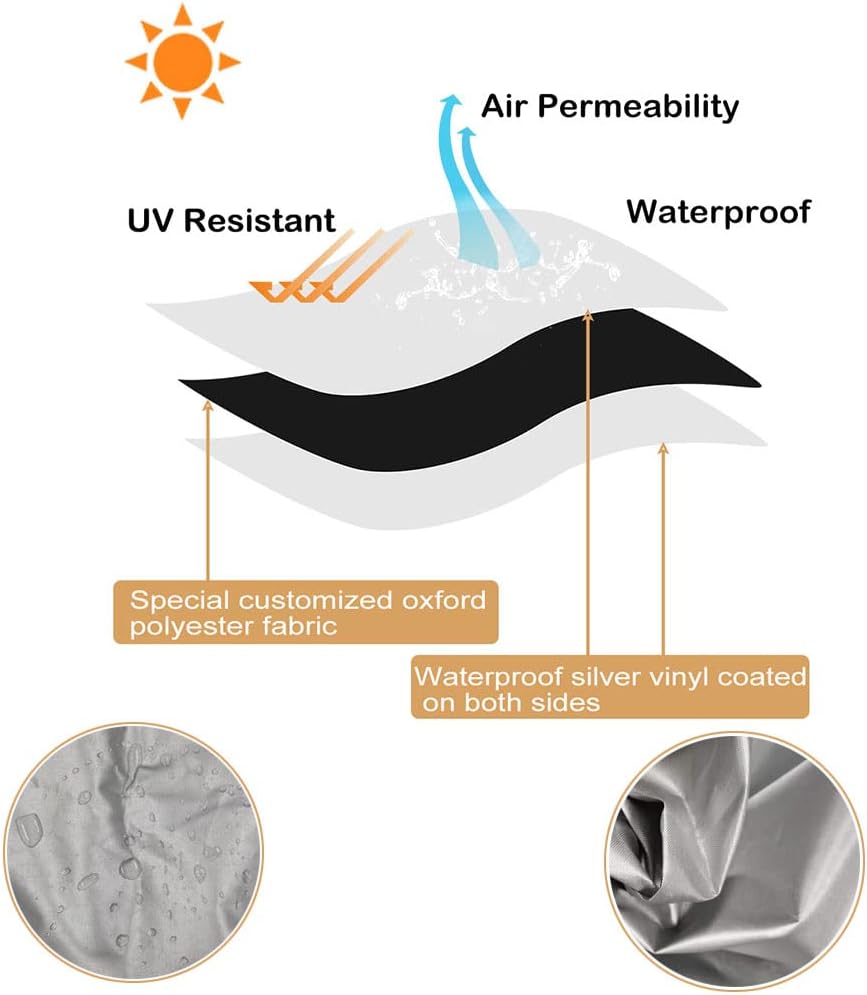 2Pack Washer and Dryer Covers, Portable Washer Cover with Zipper Design Dustproof & Waterproof & Anti-UV Laundry Covers, Washing Machine Cover Fit for Most Top Load Machine(Silver)