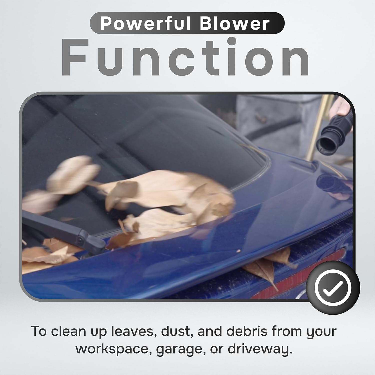 6 Gallon 3.0 Peak HP Wet/Dry Vacuum, Stainless Steel Tank, 3 in 1 Function Portable Shop Vacuum with Attachments, Ideal for Jobsite, Garage & Workshop.