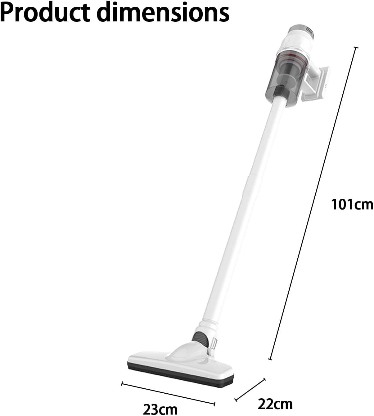 Multiple Floor Vacuum with 400W Cyclonic Motor 12000Pa Absorption Thin 1.5kg Body 90° Modifiable Head Against Hair Wrap 110V Structure Against Twist Brush Vacuum for Pet Hair