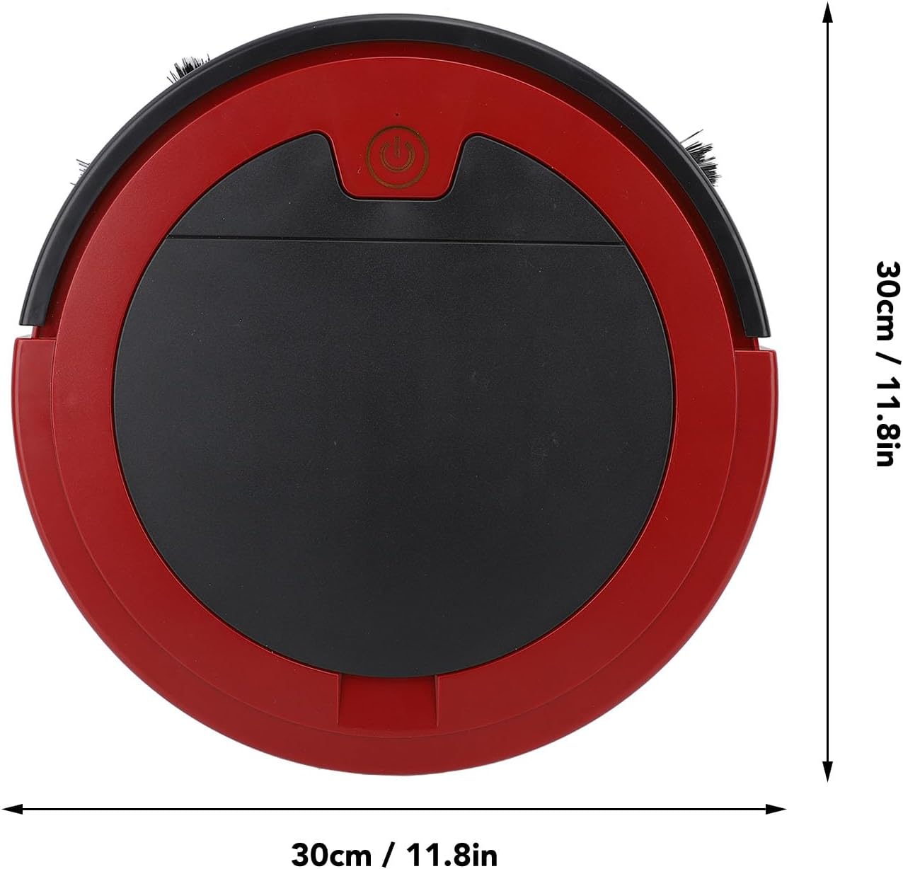 Smart Sensing, Rechargeable Sweeping Robot, Automatic Navigation, 2000mAh Lithium Battery, Noise Control, Ideal for Home and Family Health (Red)