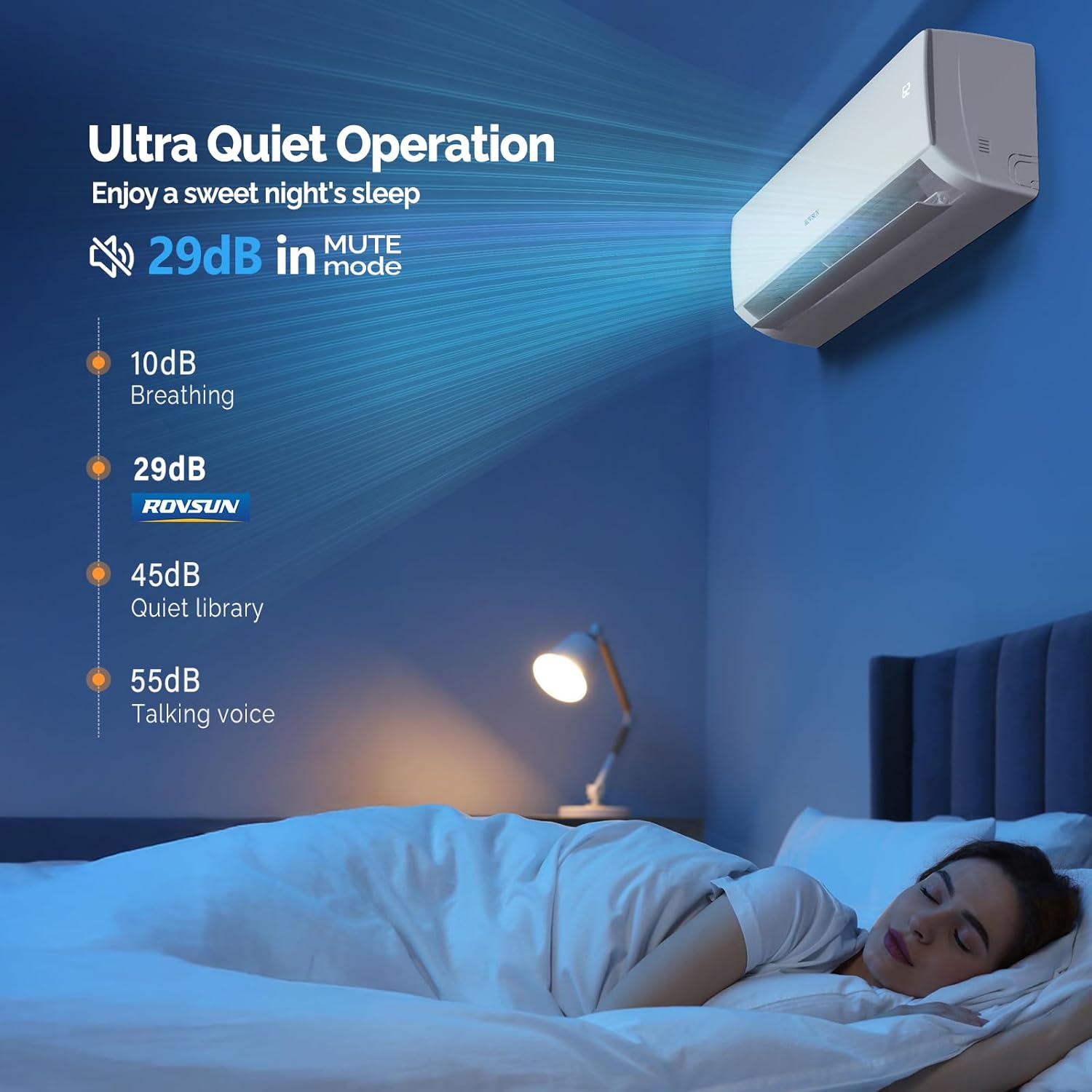 ROVSUN 17000 BTU Wifi Enabled Mini Split Air Conditioner & Heater, 17 SEER2 230V Inverter Ductless Wall AC Unit with Pre-Charged Condenser, Heat Pump & Installation Kit