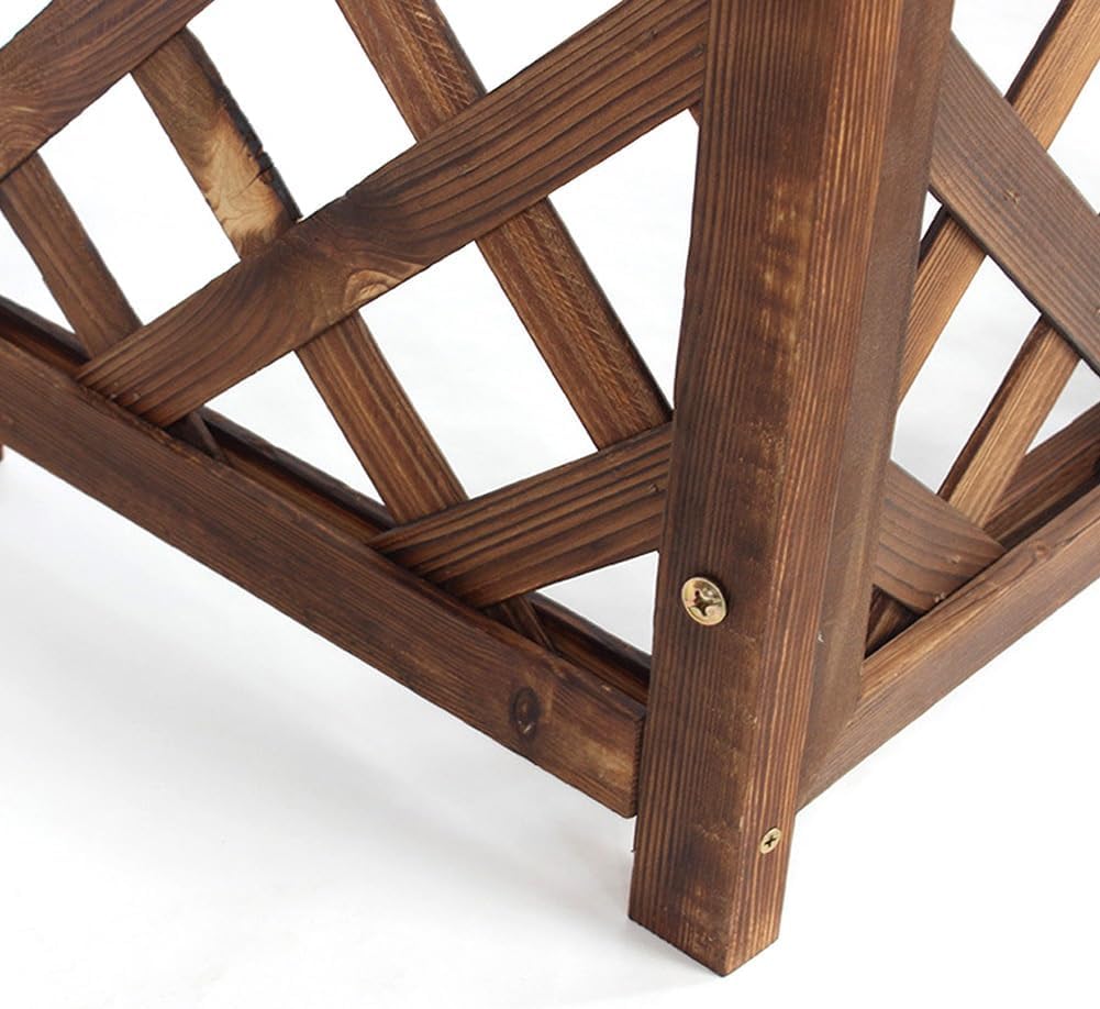 Portable Air Conditioner Cover for Outside Unit Weather Resistant Solid WoProtective Grilles Privacy Fence Screens Flower Rack Shutters Outdoor Plant Display Rack Storage Shelf (S