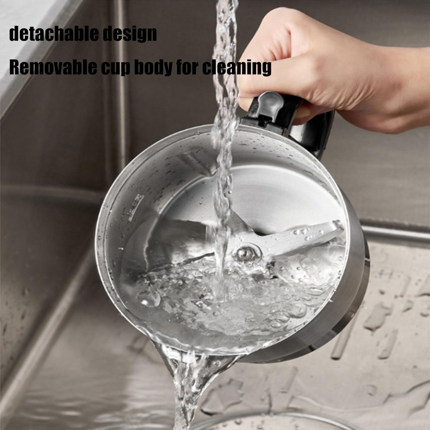 Kitchen Electric Blender Grinder,Electric Ultra-Fine Grinder Stainless Steel Body with Rotary Control for Food Processing 500W