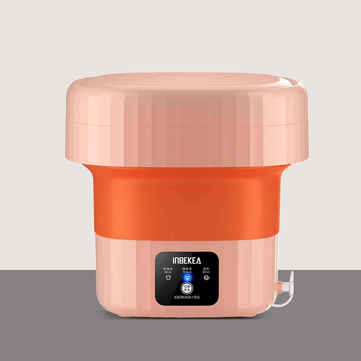 DELURA Portable Washing Machines, Foldable Mini Compact Washing Machine for Underwear or Small Items, Apartment, Dorm, Camping, RV Travel Laundry (Color : A)