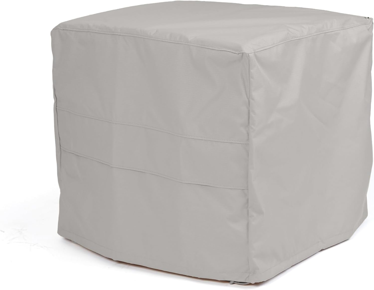 Covermates Ultima Square Fire Pit Cover – Waterproof Heavy-Duty Outdoor Protection with Ripstop Polyester, Mesh Air Vents & Secure Buckle Straps, Square 42W x 42D x 35H, Ripstop Grey