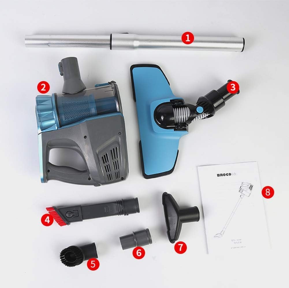 Handheld Vacuum Clean,Upright Vacuum Cleaner Cordless Stick Vacuum Cleaner with 9KPa Powerful Suction, Low-Noise, Cordless Vacuum Cleaner with Lightweight Design, Convert from Upright to Hand Held in