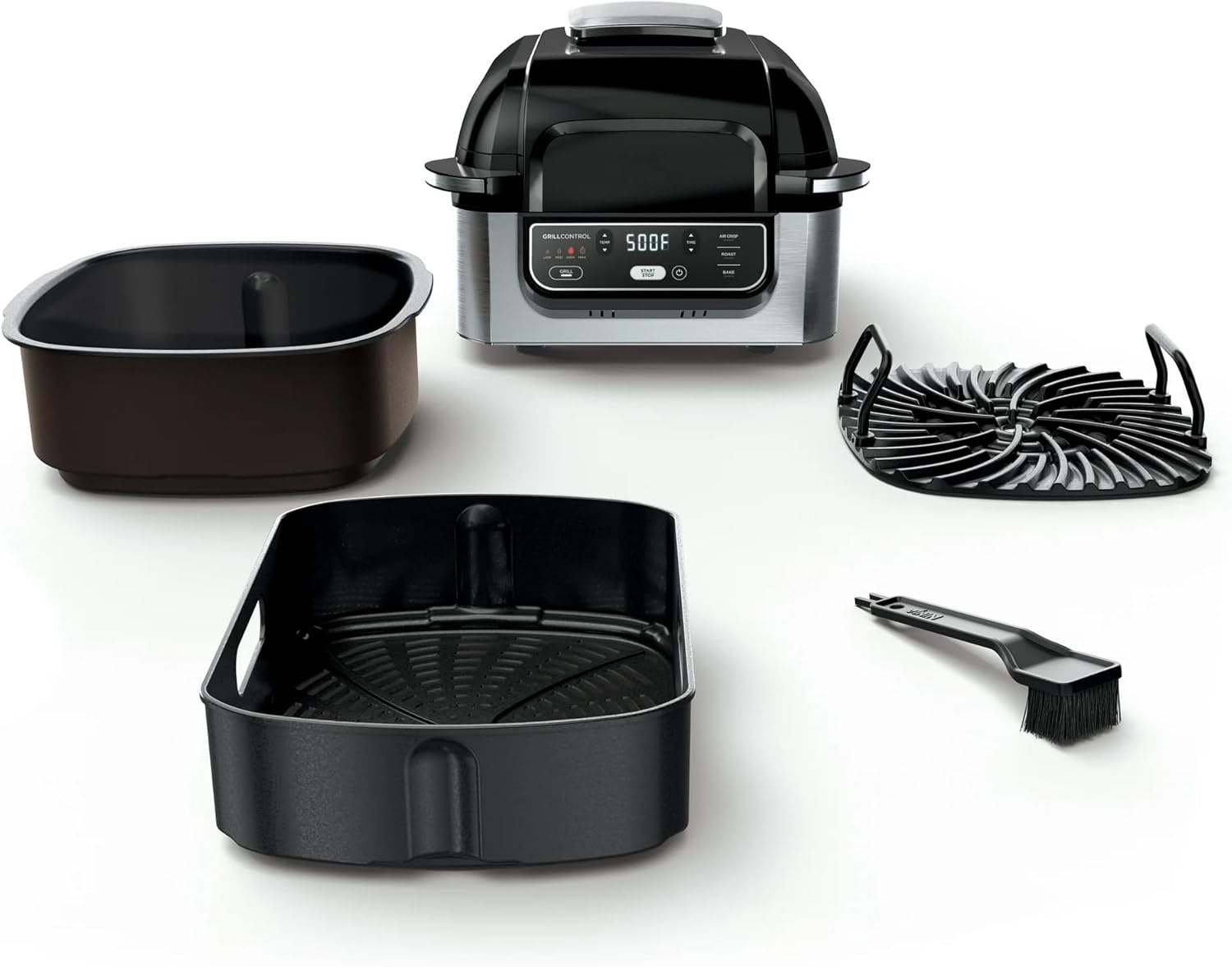 Ninja Foodi 4-in-1 Indoor Grill - 4 Qt Air Fryer with 500°F Cyclonic Grilling, Roast & Bake Functions