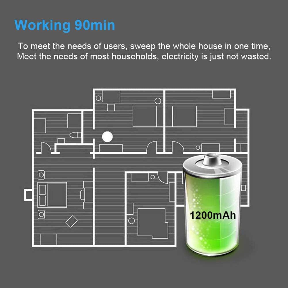 Smart Sweeping Robot Cleaner 3-in-1 Smart Sweeping Robot Strong Suction Vacuum Cleaning Home UV Cleaning Sweeper for Floor and Pet Hair Blue (Green)