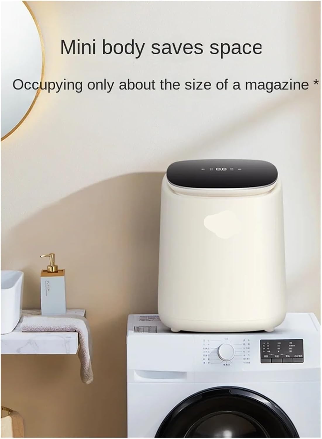 Portable Washing Machine, Portable Underwear Mini Washing Machine Laundry Appliances High Temperature Sterilization Socks Automatic,for Apartments, Homes, and Dorms