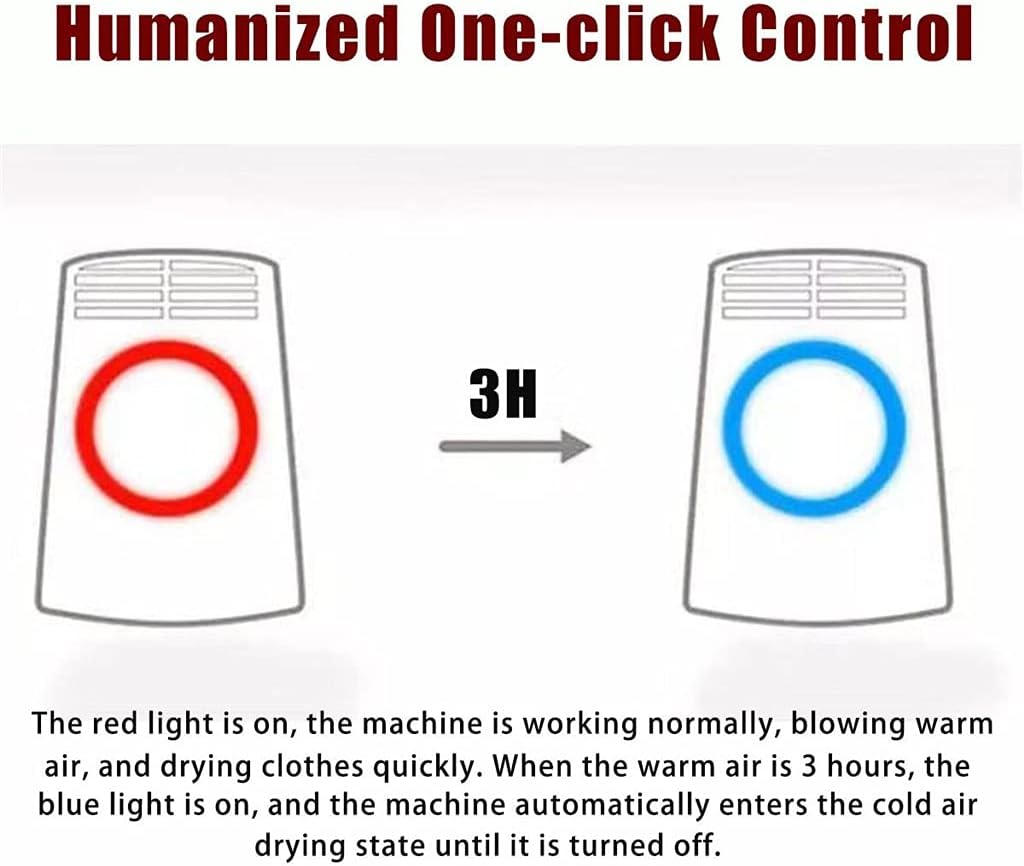 Portable Clothes Dryer Foldable Laundry Dryer Smart Shoes Dryer Coat Clothes Electric Rack Hanger For Home Travel(D)