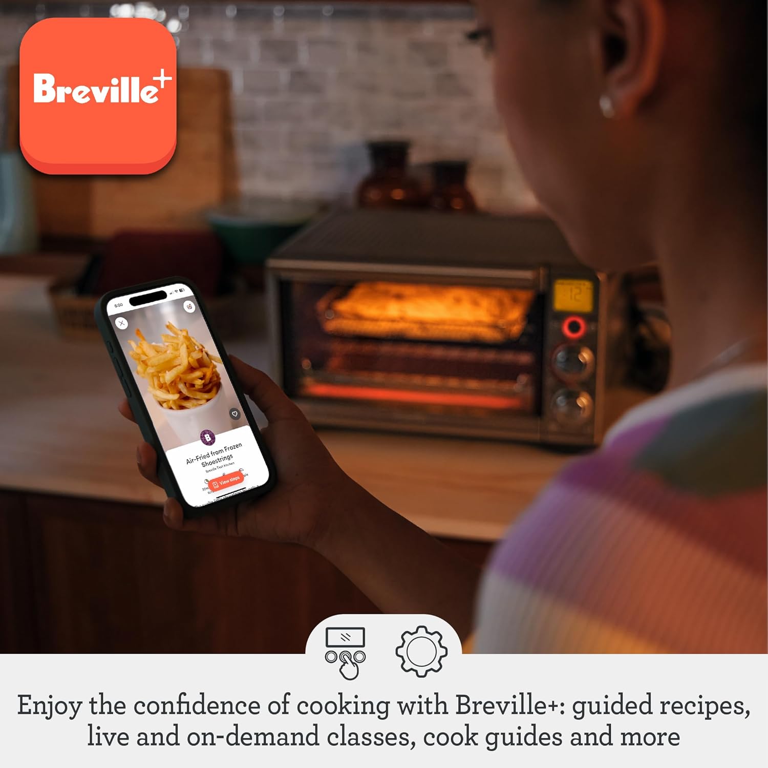 Breville Smart Oven Air Fryer Compact, Brushed Stainless Steel