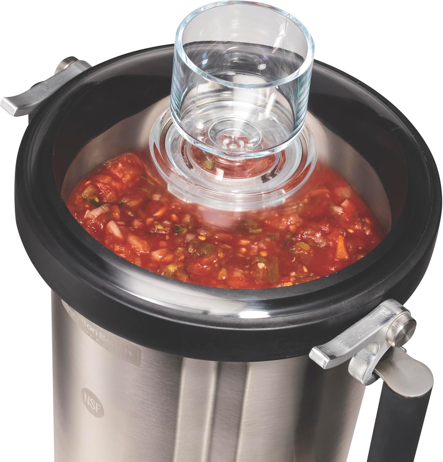 Hamilton Beach Commercial EXPEDITOR 1 Gallon / 4 Liter Culinary Blender, 3.5 HP Motor, Precision Control Touchpad, Custom Blending Programs, Clear Lid with Dosing Cup, NSF Certified, HBF1100SR