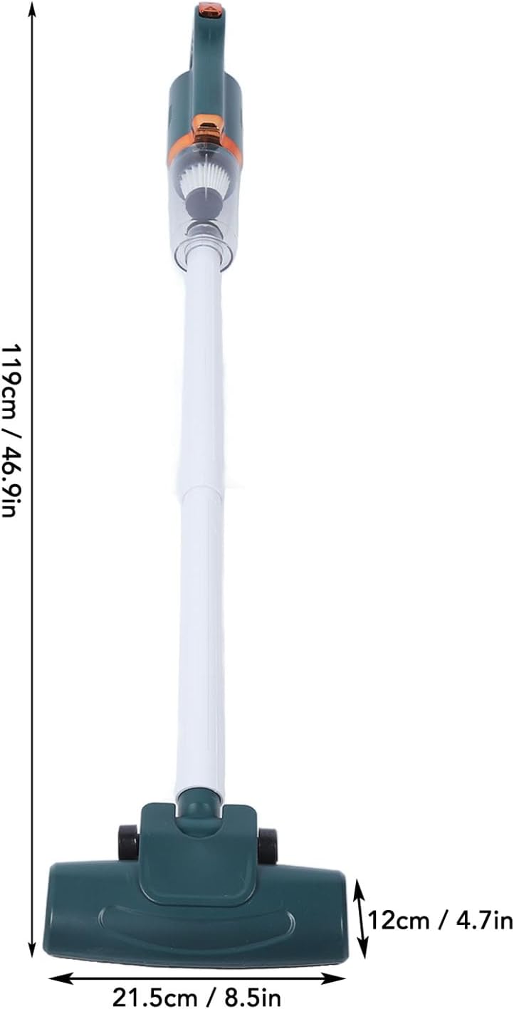 Cordless Stick Vacuum Cleaner 8500Pa Suction Power High Efficiency 120W 2000mAh Lithium Battery Excellent ABS with 600ml Dust Box for Home Floor (Green)