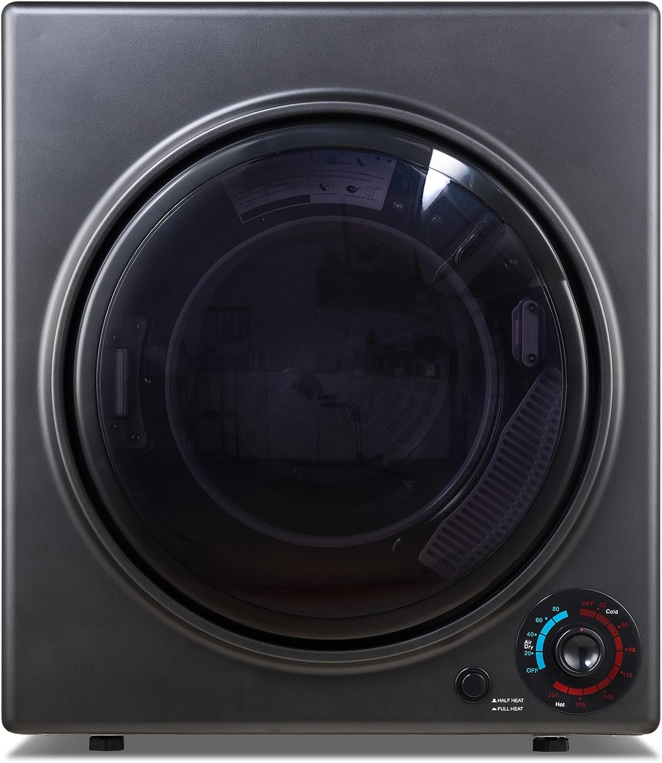 CTT Portable Clothes Dryer 3.5 cu.ft, 1500W Compact Dryer for Apartment