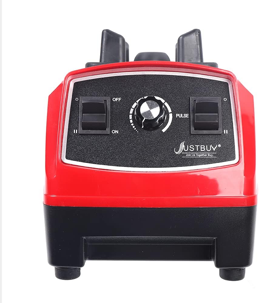 Blender 3HP 2200W Heavy Duty Commercial Grade Blender Mixer Juicer High Power Food Processor Ice Smoothie Bar Fruit Blender(US Stock) (Red)