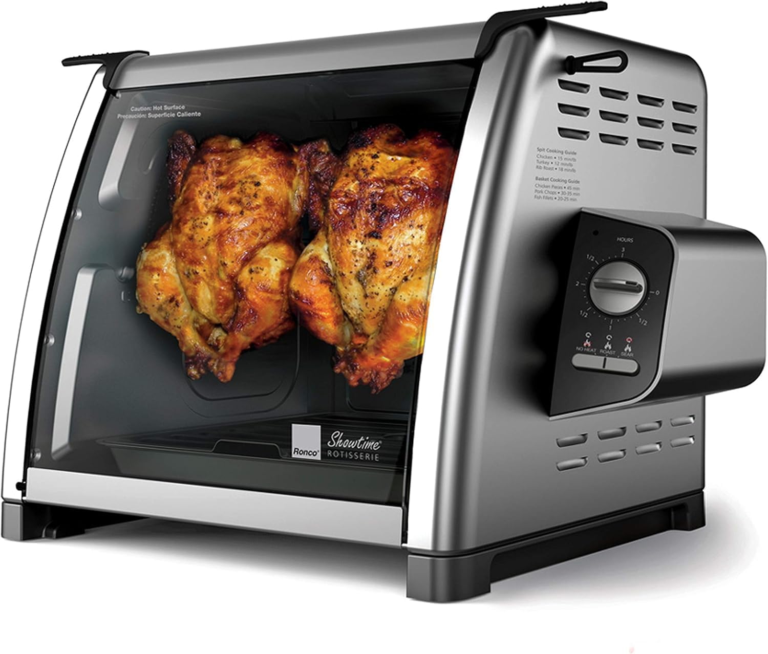 Ronco Modern Rotisserie Oven, Large Capacity (12lbs) Countertop Oven, Multi-Purpose Basket for Versatile Cooking, Easy-to-Use Controls