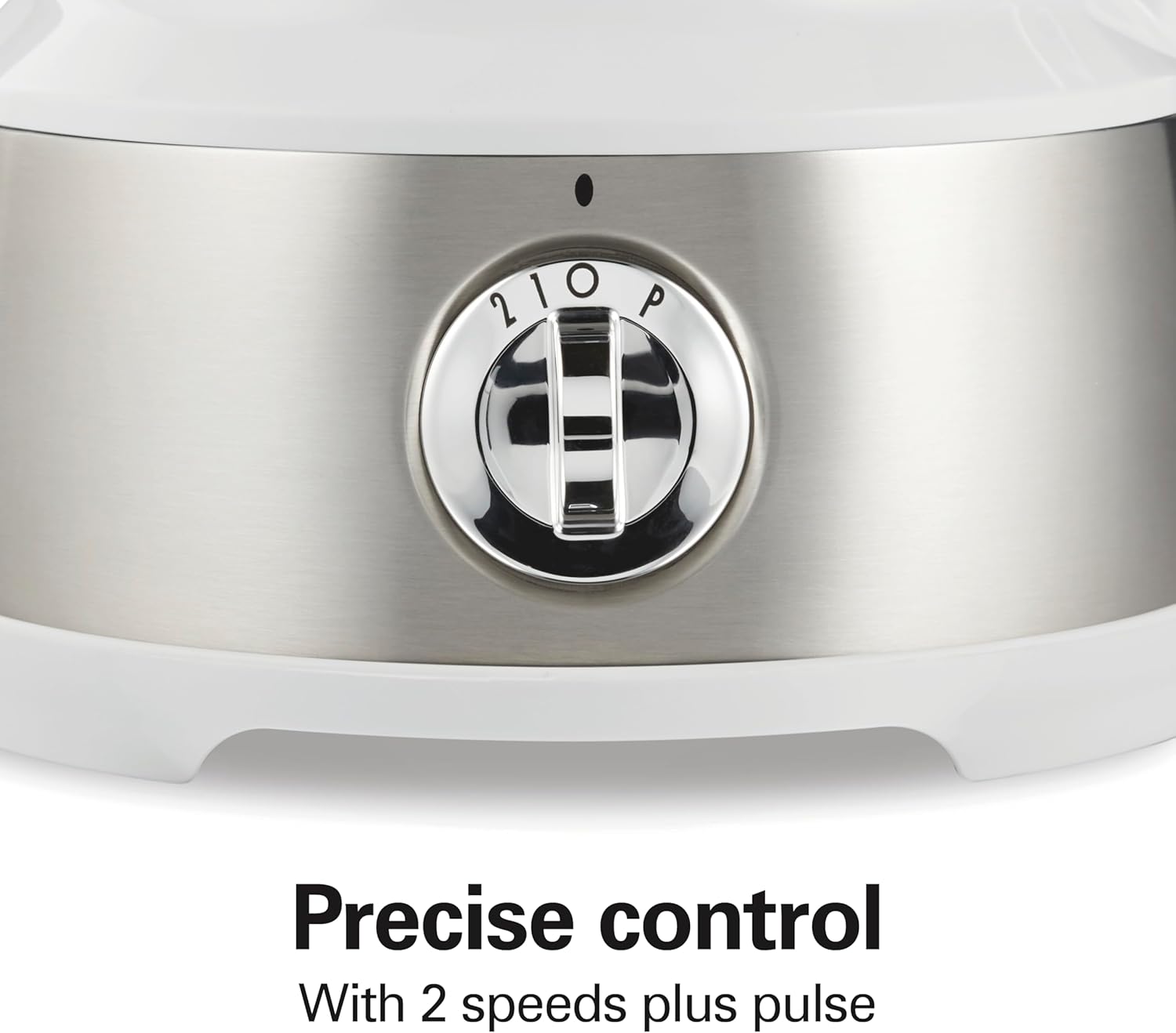 Hamilton Beach Food Processor & Vegetable Chopper for Slicing, Shredding, Mincing, and Puree, 10 Cups + Easy Clean Bowl Scraper, White and Stainless Steel (70733)