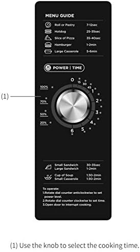 Midea Equipment 1034N0A Countertop Commercial Microwave Oven with Dial, 1000W, Stainless Steel, 1.2 CuFt