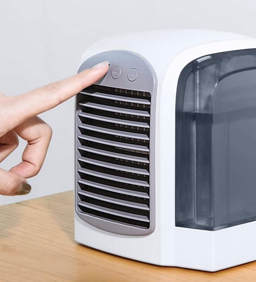 Portable Air Conditioner, 3 Speed Adjustable Evaporative Air Cooler Fan, Mini Personal Air Cooler, for Home, Office, Bedroom (Color : Pink) (Pink)