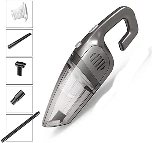 Handheld Vacuum Cordless, Car Vacuum Cleaner, High Power Handheld Vacuum Cordless Lightweight Small Vacuum for Car/Home/Office Cleaning（Gray）