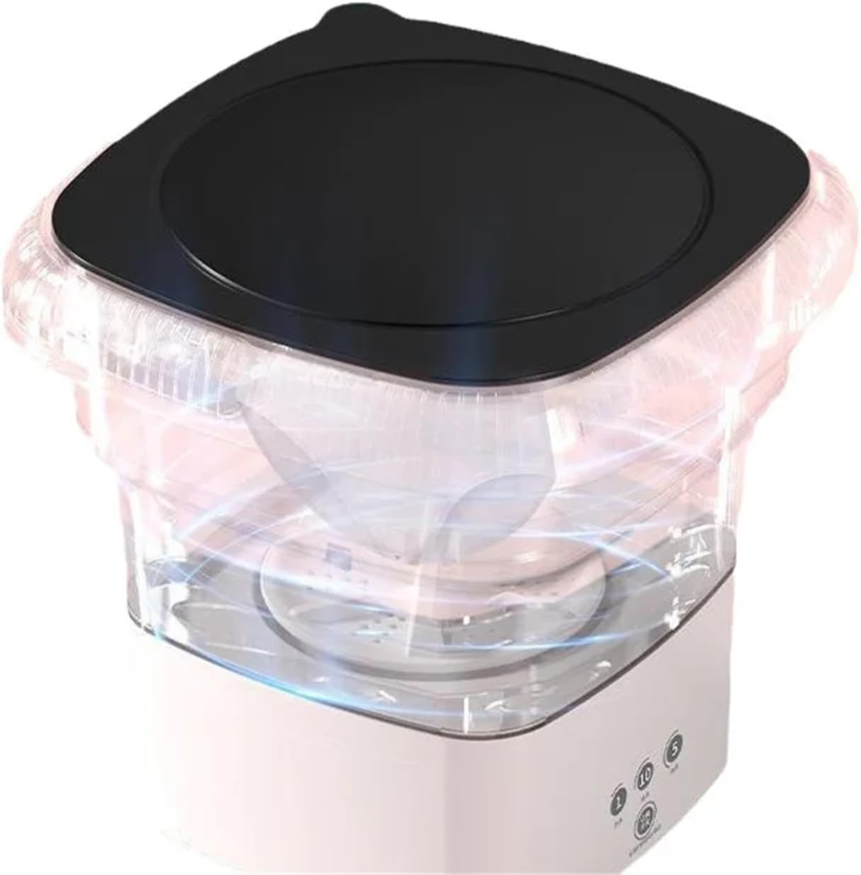 Compact Laundry. Mini Washing Machine Folding Small Household Portable Dormitory Underwear And Socks Removing All-in-one .Portable(Green)