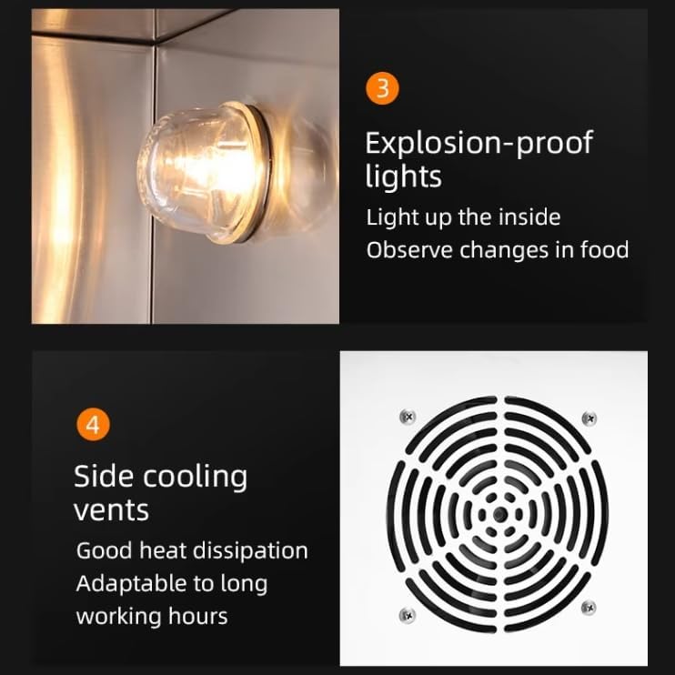 Electric Commercial Duck Rotisserie Oven,Multi-Function Vertical Oven 170QT, Designed For Baking, Roasting, Broiling, And Rotisserie-Style Cooking,Microwave And Hot Air Circulation 220V