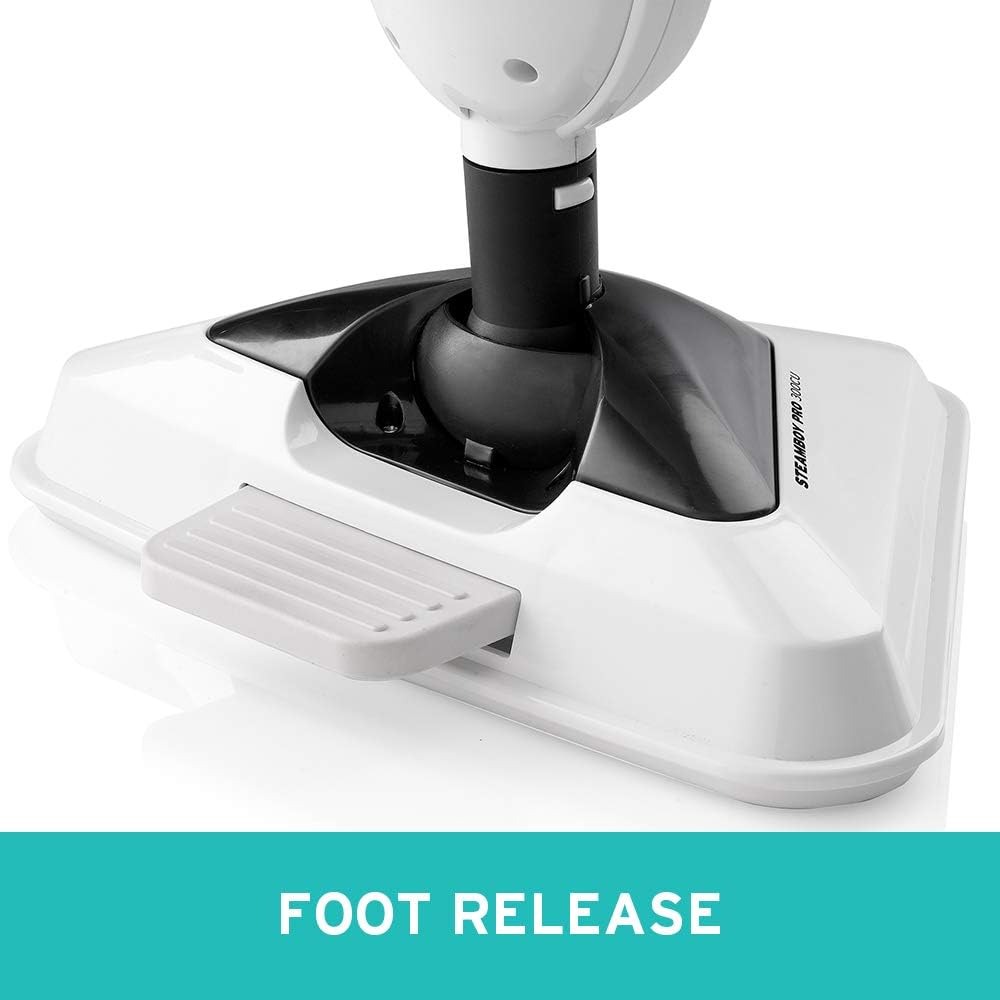 Reliable 300CU Steam Floor Mop - Steamboy Pro Electric Steam Scrubber with 4 Microfiber Pads, 1500W, Steam Cleaner for Tile, Grout, Hardwood Floor, and Carpets, 180-Degree Swivel Head