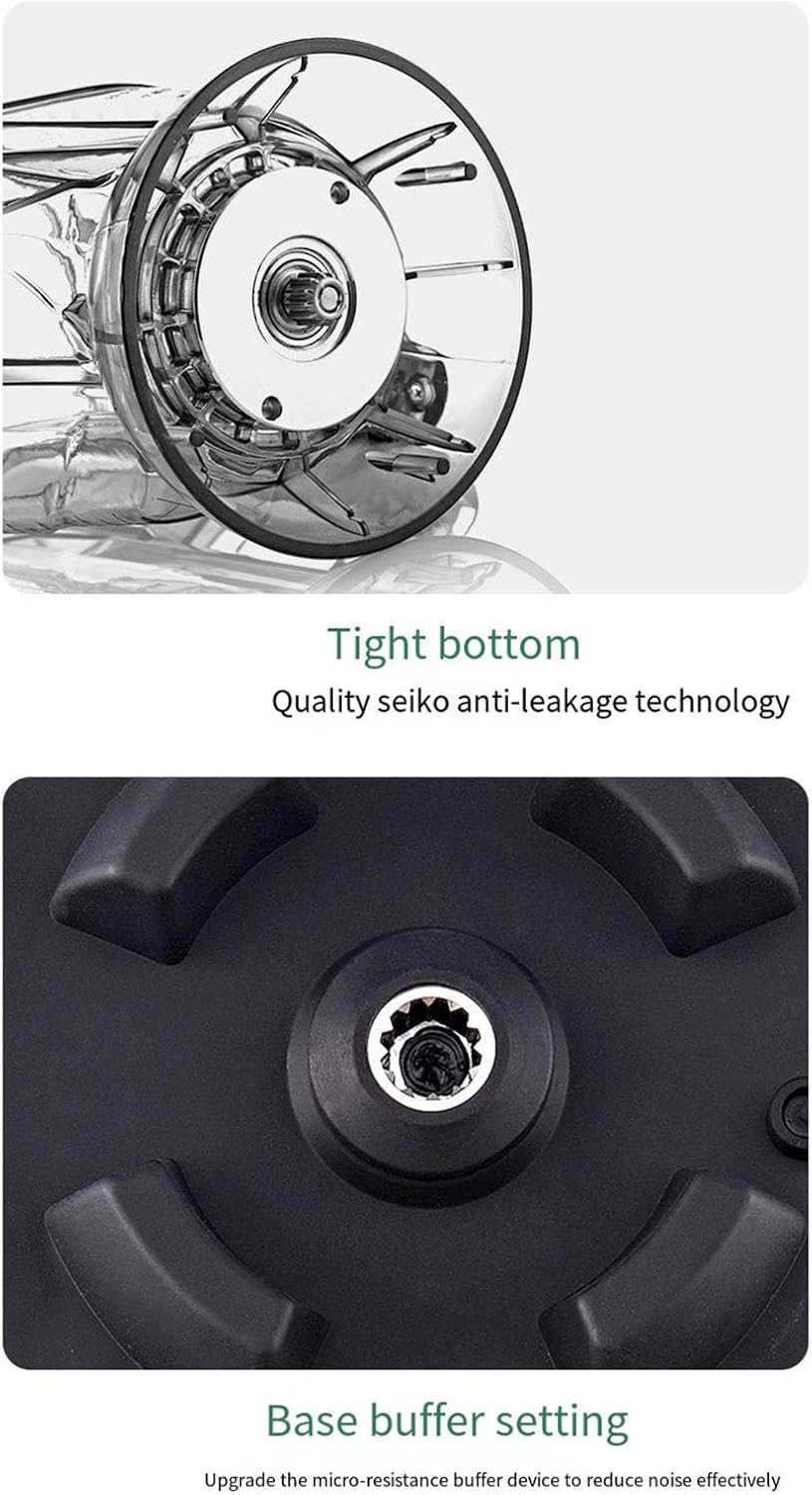 Smoothie Maker Blender with Soundproof Cover Silent 1800W 2.5/4.5L Multifunctional Soy Milk Blender,Grey-4.5L