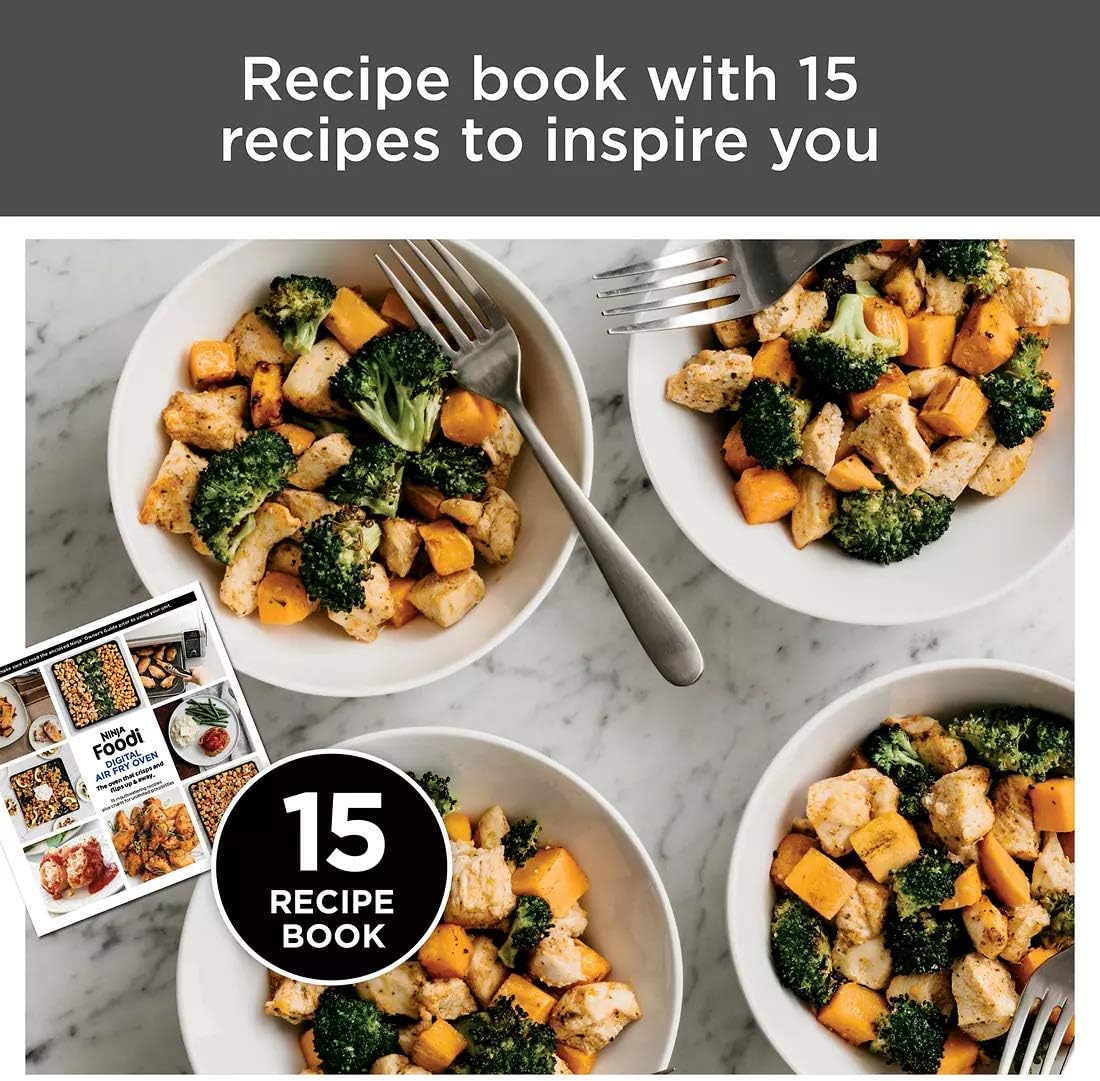 Ninja Foodi 9-in-1 Digital Oven Air Fry, Air Roast/ Broil, Bake, Bagel, Toast, Dehydrate, Keep Warm, and Reheat - Stainless Steel