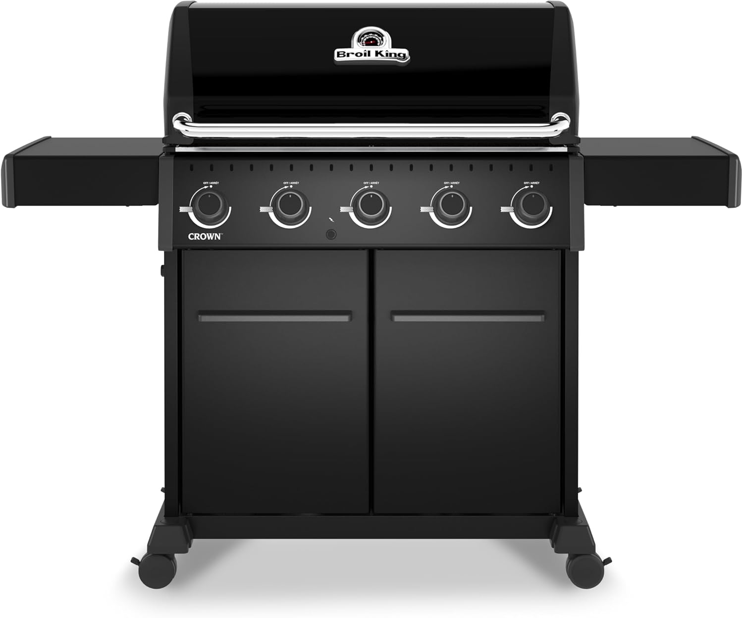 Broil King 866154 Crown 520 Shadow 5-Burner Propane Gas Grill in Black