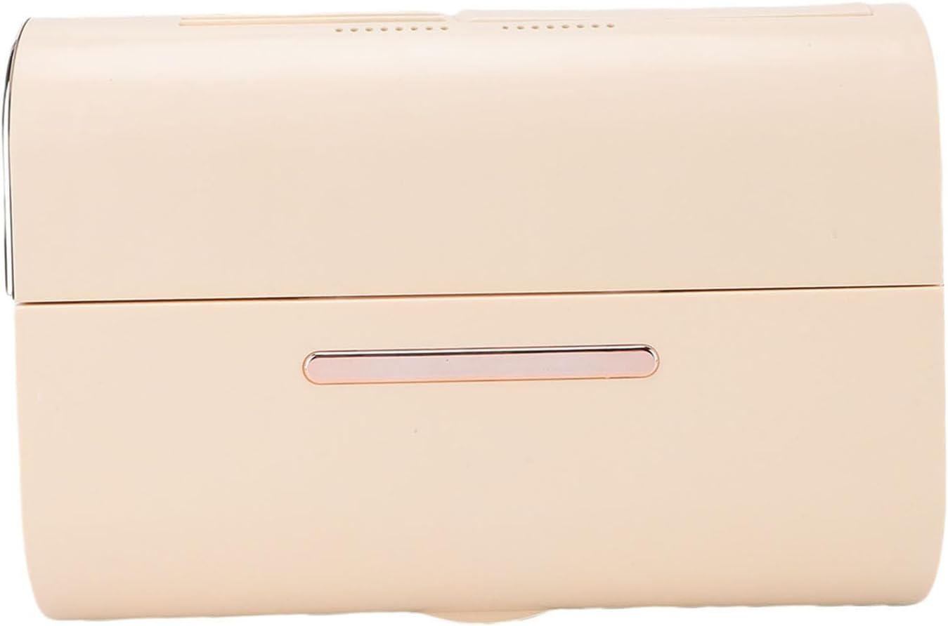 Portable Clothes Dryer Foldable Mini Laundry Dryer Compact Electric Drying Machine for RV-240 Minute Timing Function for Various Fabrics (Beige)