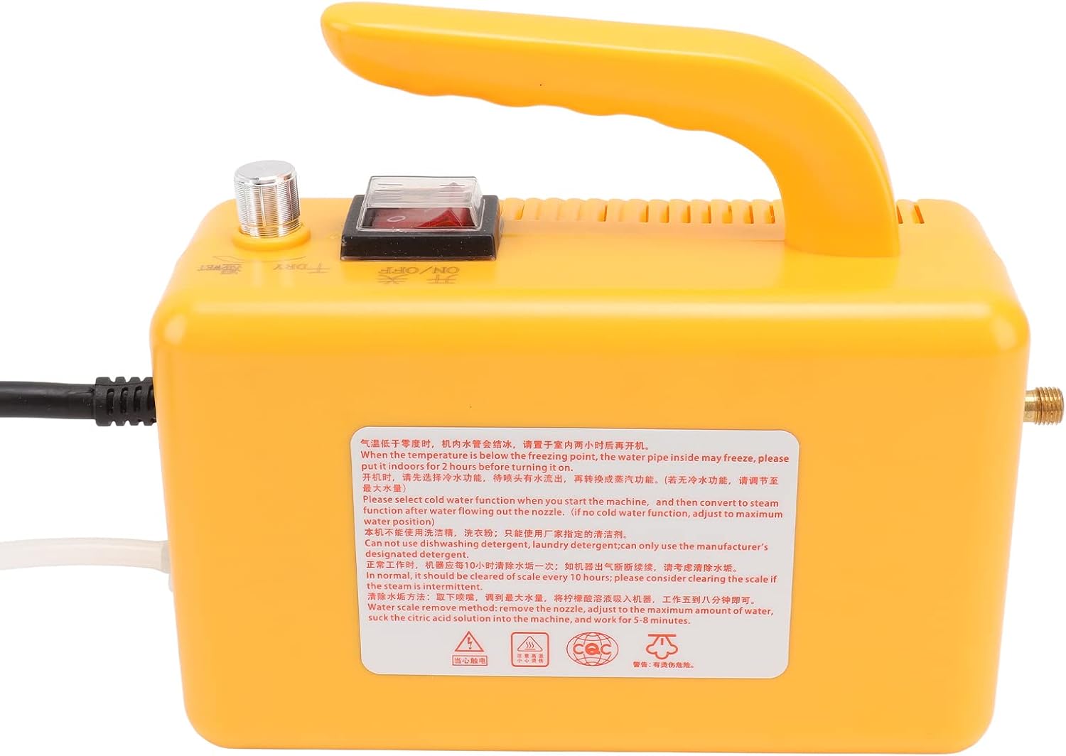 High Pressure Steam 250-300KPa Handheld Steam for Stain Removal Curtains Car Seats Floor Window Cleaning High Temp Steamer Cleaning Machine Safety Protection