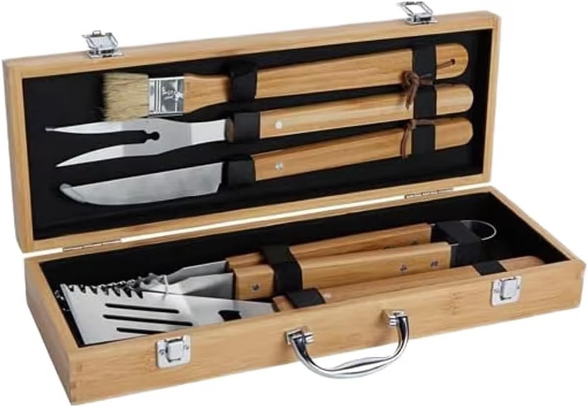 Compostable Bamboo BBQ Set Outdoor Grilling Tools