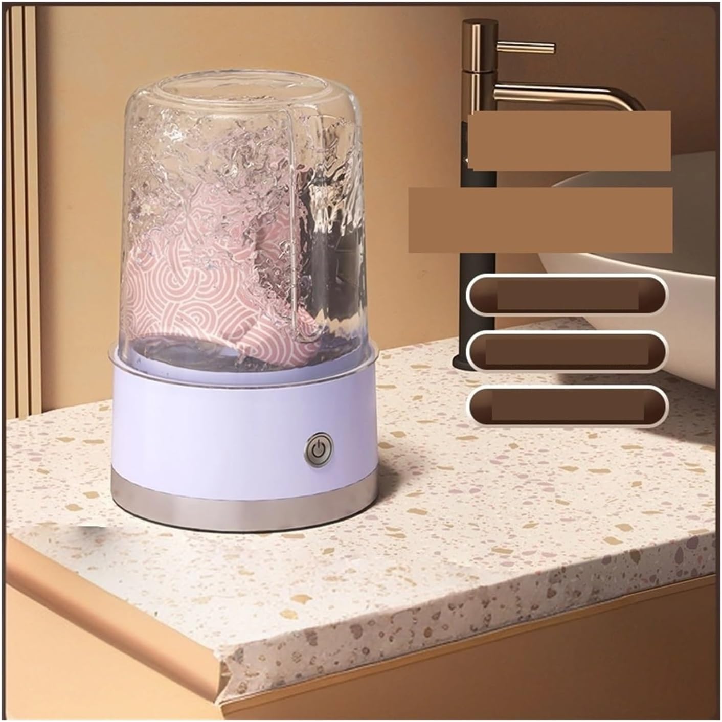 Mini Washing Machine,Small Underwear Washing Cup, Portable Wireless Underwear Washing Machine,for Travel,Camping, RV & Dorms(Green)