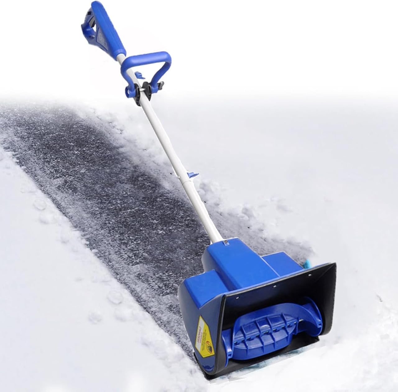 Electric Snow Shovel Cordless, 24V 4Ah Battery Powered Snow Thrower, 12